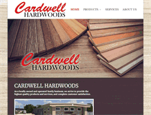Tablet Screenshot of cardwellhardwoods.com